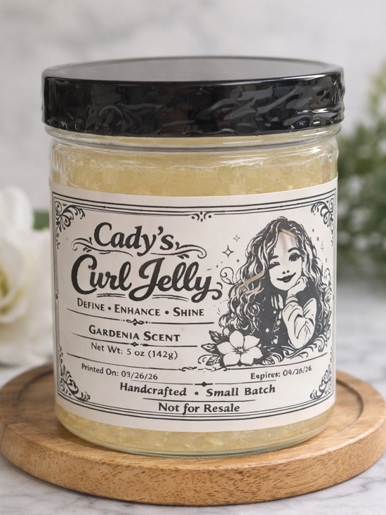 Hand Crafted Other - Cady’s Curl Jelly - Gardenia Scent